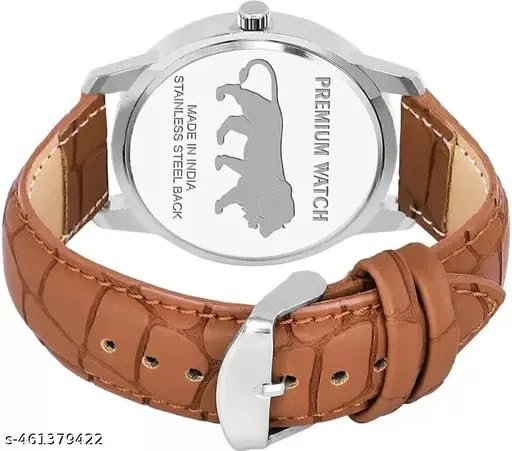 Leather Strap Analog Watch