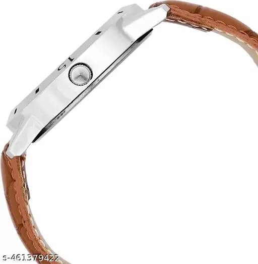 Leather Strap Analog Watch