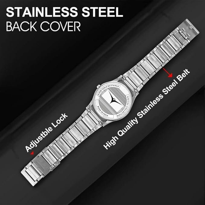 Beige Leather Classic Watch